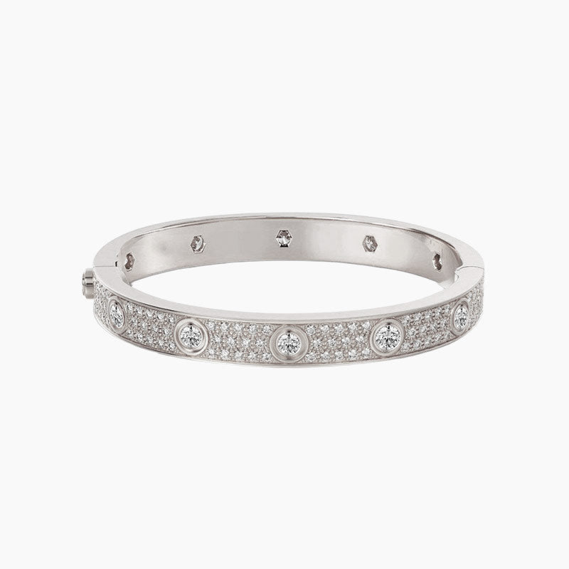 LOVE BRACELET 6.1MM DIAMOND-PAVED 10 BIG DIAMONDS