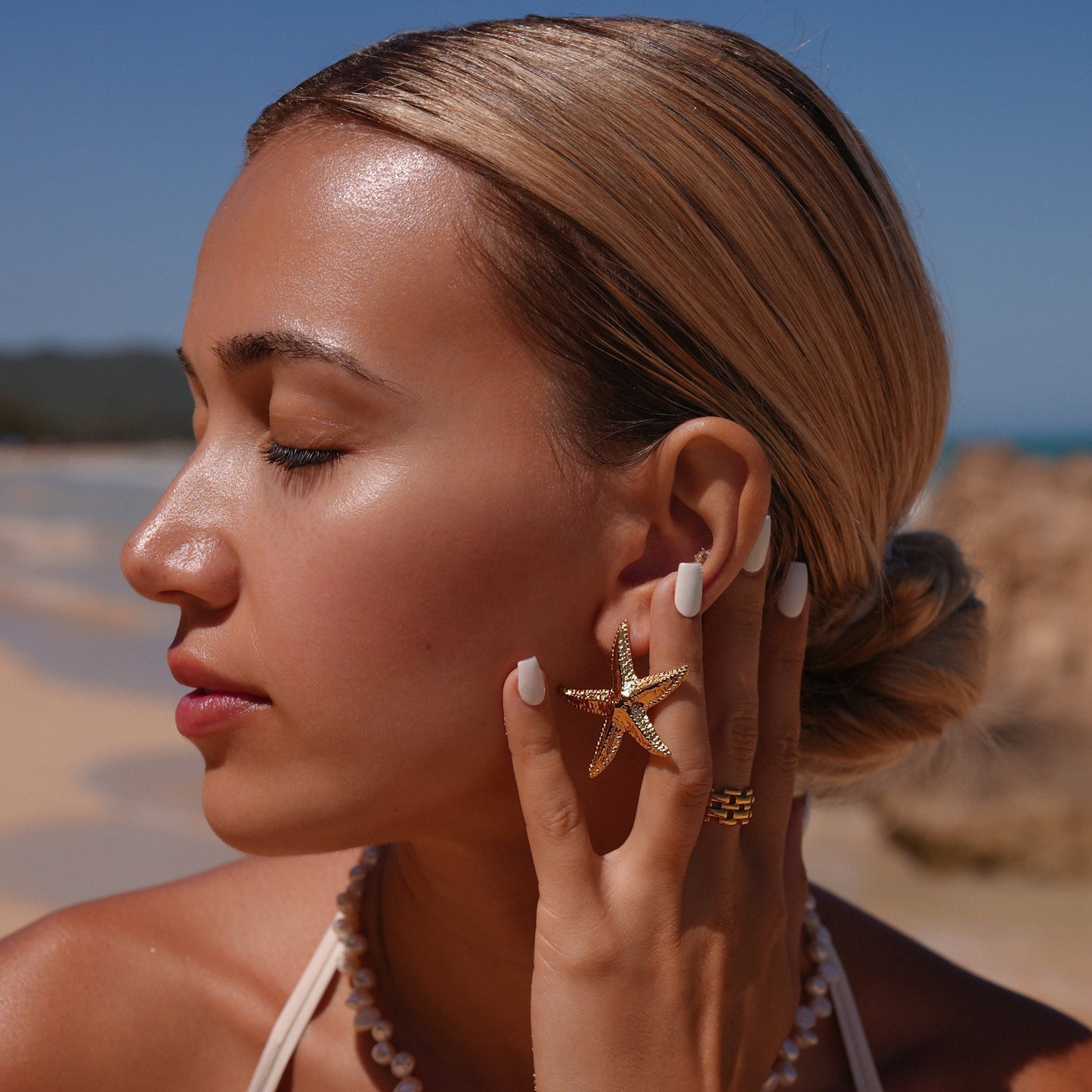 Pendientes de estrella de mar