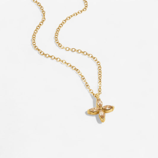 Collar de pétalos de cristal