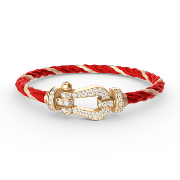 FORCE LARGE HORSESHOE FULL DIAMOND BRACELET GOLD VARIANTS