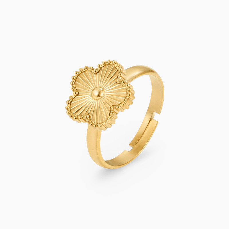 Golden Clover Ring
