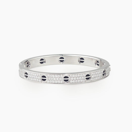 LOVE BRACELET 6.1MM DIAMOND-PAVED CERAMIC