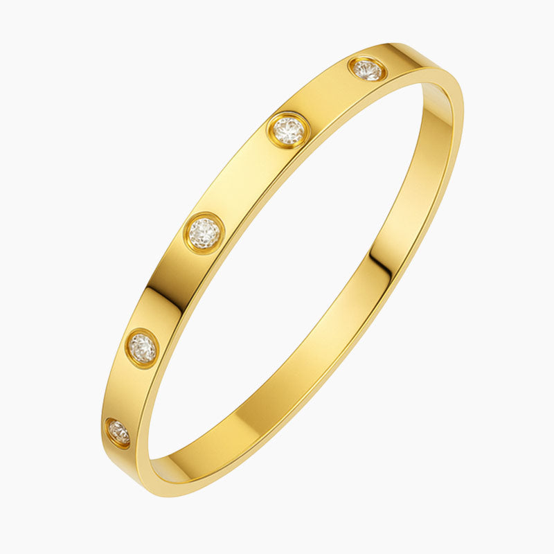 Pulsera de eslabones Eternity con circonitas