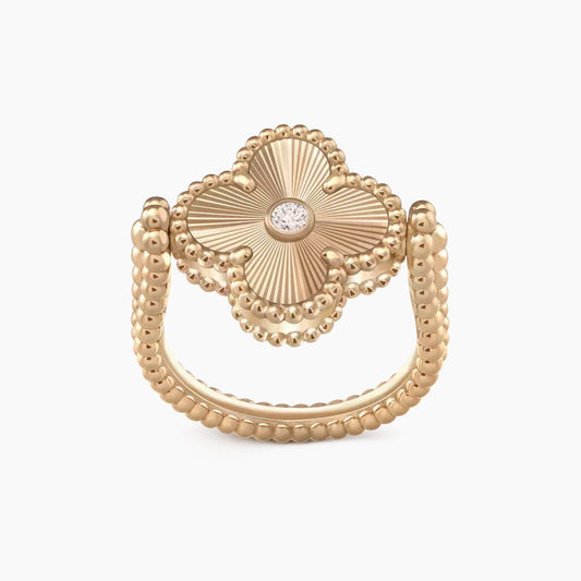 CLOVER RIVERSIBLE ROSE GOLD RING