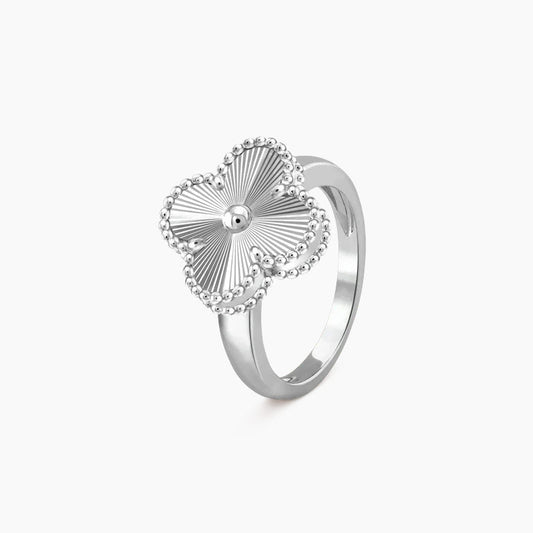 CLOVER SILVER RING