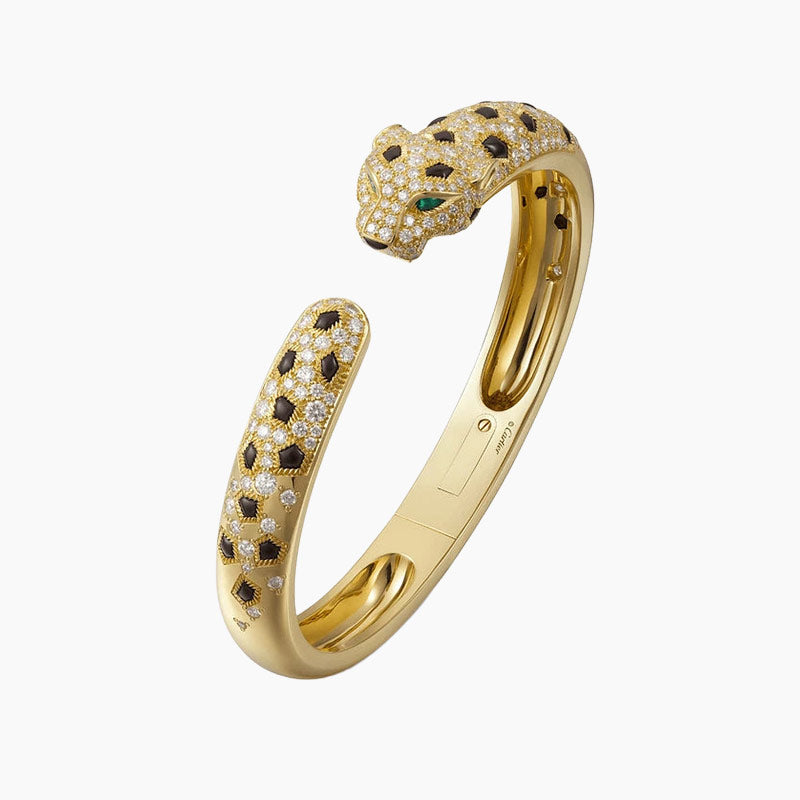 Pulsera grande Panthère con diamantes