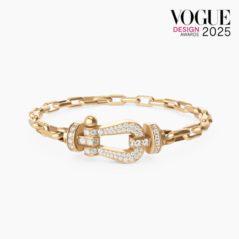 Pulsera metálica Force con cierre de herradura grande